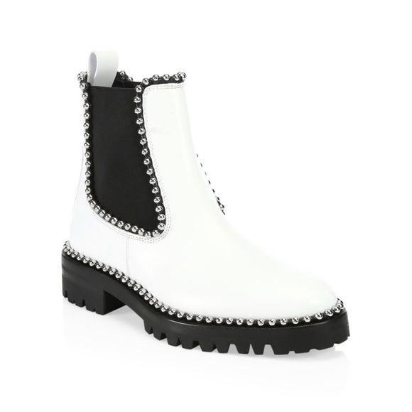 Alexander Wang White Spencer Combat Boots - Picture 1 of 6